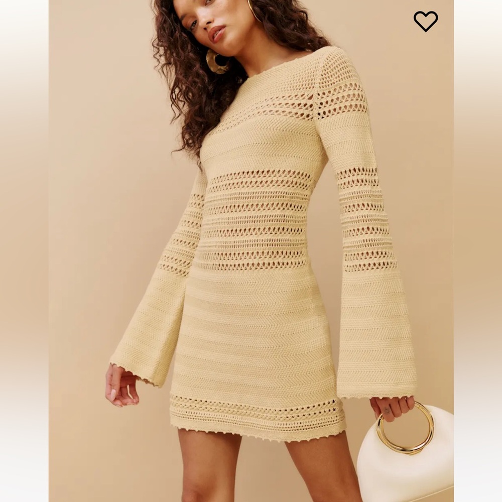 Reformation Inda Open Knit Dress